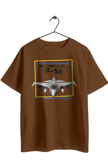Футболка оверсайз с принтом F16 ЧОРНА. F16, himars, залужный, оружие, самолёт. 2070702