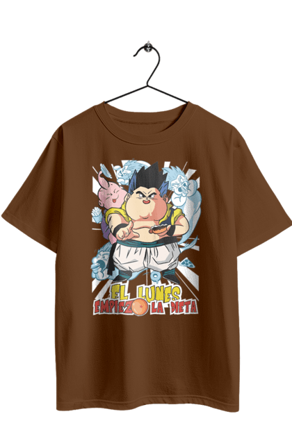 Oversized t-shirt with prints Dragon Ball Gotenks. Anime, dragon ball, goku, gotenks, manga, tv series, vegeta. 2070702