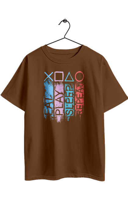 Футболка оверсайз з принтом "Геймпад". Playstation, sony, геймпад, гра, джостик. 2070702