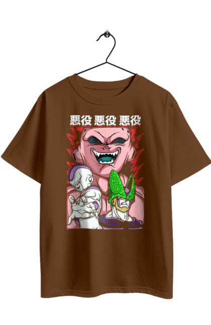 Oversized t-shirt with prints Dragon Ball Majin Buu. Anime, antagonist, dragon ball, majin buu, manga, tv series. 2070702