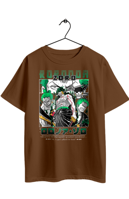 Футболка оверсайз з принтом "Ван Піс Зоро". One piece, roronoa zoro, аніме, ван пис, ван піс, зоро, манга, ророноа зоро, фехтувальник. 2070702