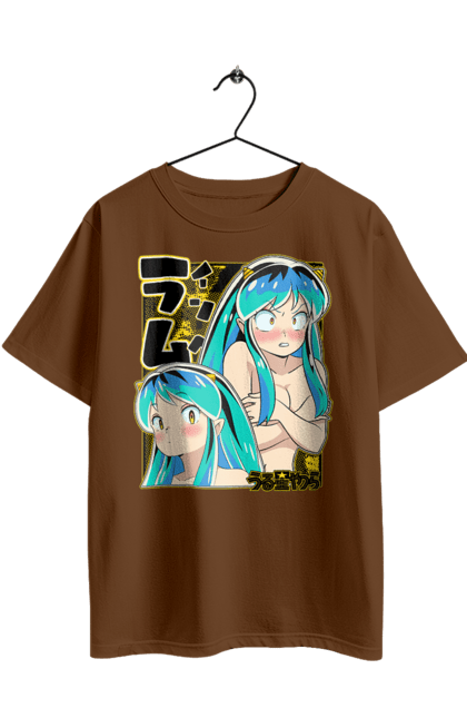 Футболка оверсайз з принтом "Urusei Yatsura Лам". Anime, lum, manga, urusei yatsura, аніме, лам, манга, нестерпні прибульці. 2070702