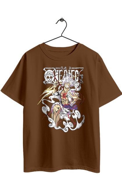 Футболка оверсайз з принтом "Ван Піс Луффі". Luffy, one piece, аніме, ван піс, великий куш, луффі, манга, монки де луффі, пірати. 2070702