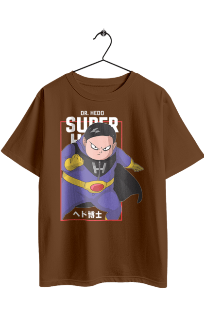 Футболка оверсайз з принтом "Перли дракона Доктор Хедо". Anime, dr. hedo, dragon ball, manga, аніме, доктор хедо, манга, перли дракона. 2070702