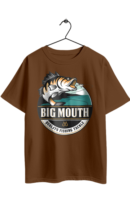 Футболка оверсайз з принтом "Рибалка". Вилика рибалка, рибалка, хоббі. 2070702