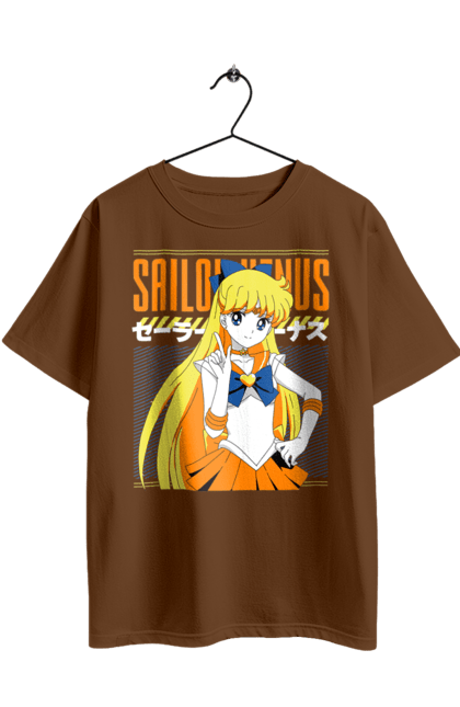 Футболка оверсайз з принтом "Сейлор Венера". Minako aino, sailor moon, sailor venus, аніме, драма, махо-сьодзьо, мінако айно, сейлор венера, сейлор мун, серіал. 2070702