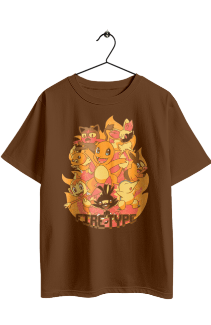 Футболка оверсайз з принтом "Покемон Чармандер". Charmander, nintendo, pokemon, pokémon go, аніме, ігри, покемон, чармандер. 2070702