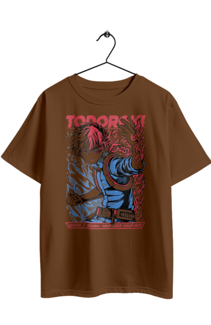 Футболка оверсайз з принтом "Моя геройська академія Шьото Тодорокі". My hero academia, shoto todoroki, todoroki, академія юей, аніме, манга, моя геройська академія, тодорокі, шьото, шьото тодорокі. 2070702