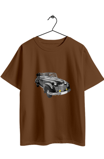 Футболка оверсайз з принтом "Авто.5". Авто, професійне фото, ретро авто, фото, чорний колір. 2070702