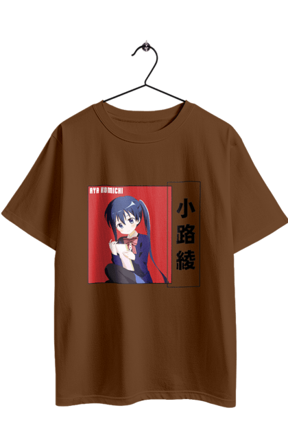 Oversized t-shirt with prints Kiniro Mosaic Aya Komichi. Anime, aya komichi, gold mosaic, kiniro mosaic, kinmoza, manga. 2070702