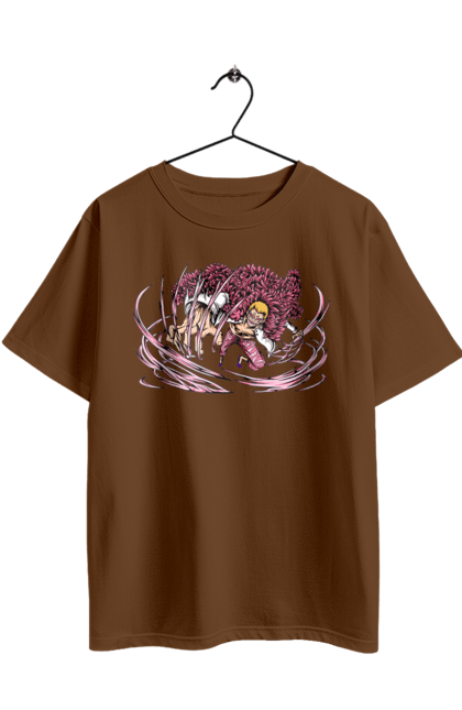 Футболка оверсайз з принтом "Ван Піс Донкіхот Дофламінго". Donquixote doflamingo, heavenly yaksha, one piece, аніме, ван пис, ван піс, манга, небесний якша. 2070702