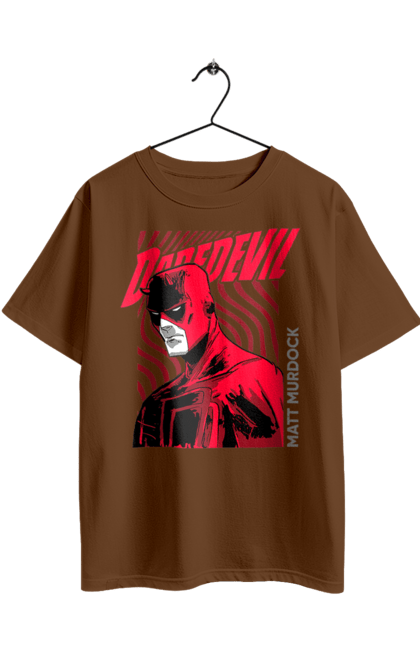 Футболка оверсайз с принтом Сорвиголова. Daredevil, marvel, matt murdock, марвел, мэтт мёрдок, сериал, сорвиголова, супергерой, телесериал, юрист. 2070702