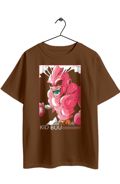 Oversized t-shirt with prints Dragon Ball Majin Buu. Anime, antagonist, dragon ball, majin buu, manga, tv series. 2070702
