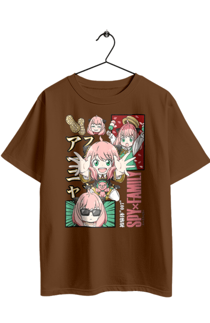 Футболка оверсайз з принтом "Сім'я шпигуна Аня". Spy x family, аниме, аня, йор, лойд, манга, сім я шпигуна. 2070702