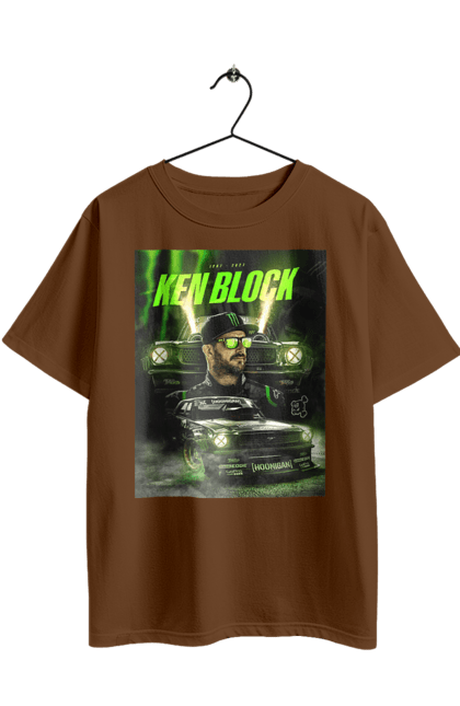 Футболка оверсайз з принтом "Кен Блок". Ken block, гонщик, кен блок, машины. 2070702