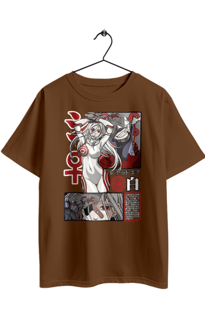 Футболка оверсайз з принтом "Deadman Wonderland Сіро". Deadman wonderland, shiro, аніме, в`язниця, карнавал мертвечини, країна чудес смертників, манга, сиро, сіро, шіро. 2070702