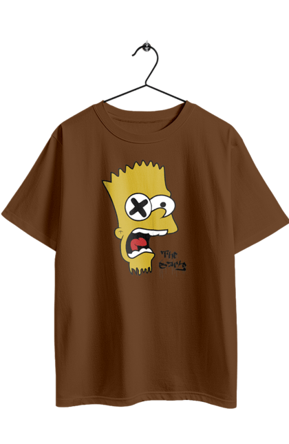 Футболка оверсайз з принтом "Барт Сімпсон". Bart, барт, мультфільм, серіал, сімпсон. 2070702