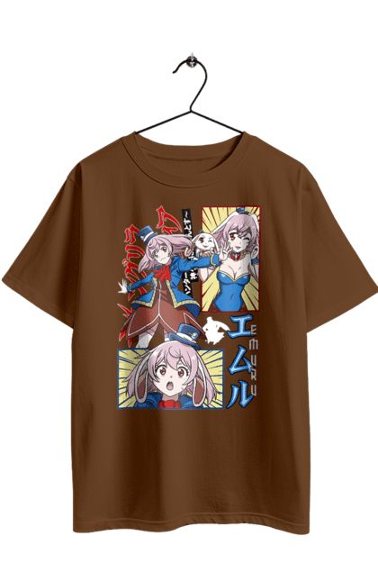 Футболка оверсайз з принтом "Рубіж Шангрі Ла Емуль". Anime, emul, manga, shangri la frontier, shangri-la frontier, аніме, емуль, кролик, манга, рубіж шангрі ла. 2070702