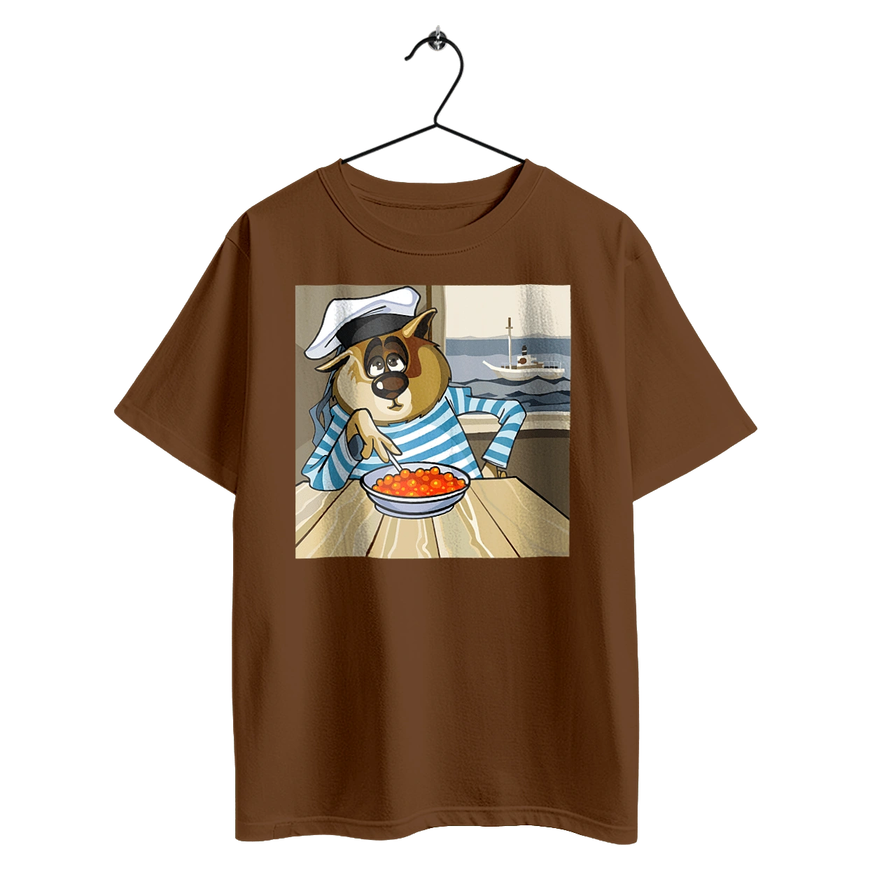 Cat Sailor, On The Ship Eats Red Caviar