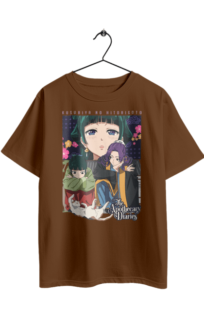 Футболка оверсайз з принтом "Монолог травниці". Apothecary diaries, jinshi, maomao, аніме, манга, мао мао, монолог травниці, ранобе, фармацевт, цзіньші. 2070702