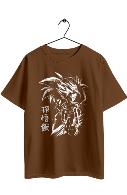Футболка оверсайз з принтом "Перли дракона Сон Гоку". Dragon ball, manga, son goku, аніме, гоку, манга, перли дракона, сон гоку. 2070702