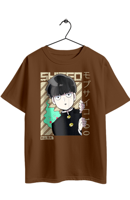 Oversized t-shirt with prints Mob Psycho 100. Anime, manga, mob, mob psycho 100, shigeo kageyama. 2070702