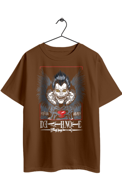 Футболка оверсайз з принтом "Зошит смерті Рюк". Death note, ryuk, аніме, бог смерті, зошит смерті, кіра, манга, рюк, шинігамі. 2070702