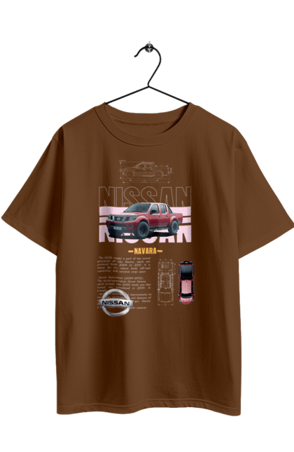 Футболка оверсайз з принтом "Nissan Navara". Navara, nissan, nissan motor, авто, автомобіль, навара, нісан, ніссан, пікап. 2070702
