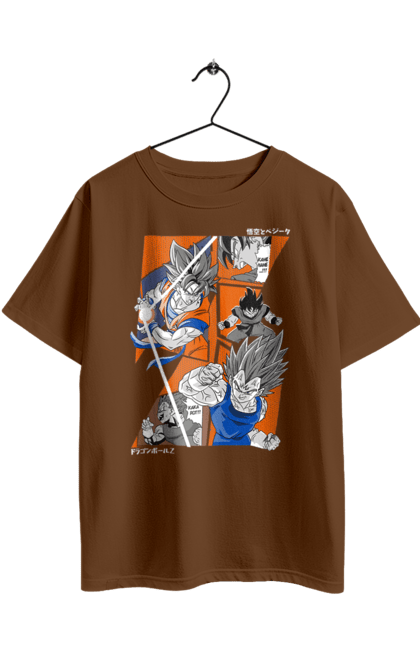 Футболка оверсайз з принтом "Перли дракона". Anime, dragon ball, goku, manga, vegeta, аніме, вегета, гоку, манга, перли дракона. 2070702