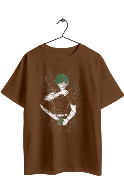 Oversized t-shirt with prints Jujutsu Kaisen Maki. Anime, dark fantasy, jujutsu kaisen, magic battle, maki, maki zenin, manga, mystic. 2070702