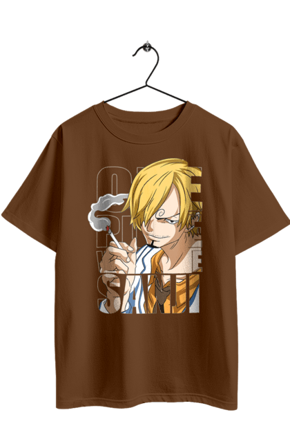 Футболка оверсайз з принтом "Ван Піс Вінсмок Санджи". One piece, sanji, аніме, ван пис, ван піс, вінсмок санджи, манга, санджи. 2070702