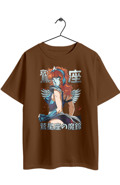 Футболка оверсайз з принтом "Святий Сейя Ігл Марін". Anime, eagle marin, manga, saint seiya, silver saint, аніме, ігл марін, манга, святий сейя, сейя. 2070702