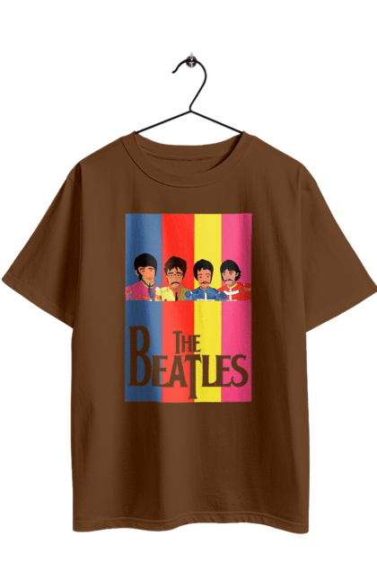 Oversized t-shirt with prints The Beatles. Beatles, george harrison, john lennon, liverpool four, music, paul mccartney, ringo starr. 2070702