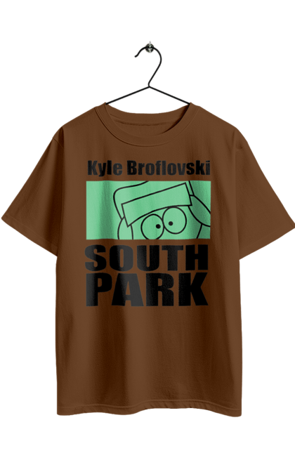 Футболка оверсайз з принтом "Південний парк Кайл". Kyle, kyle broflovski, south park, кайл, кайл брофловскі, мультсеріал, південний парк. 2070702