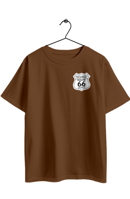 Футболка оверсайз з принтом "Route 66". Байк, байкер, байкер клуб, брат, брати, брутал, гарячий асфальт, гарячий кінь, гарячий стрижень, дорога 50, дорога 66, дорога 80, дороги америки, дороги україни, жага швидкості, клуб байкерів, мотоцикл, мотоцикліст, справжній чоловік, чувак, швидкість. 2070702