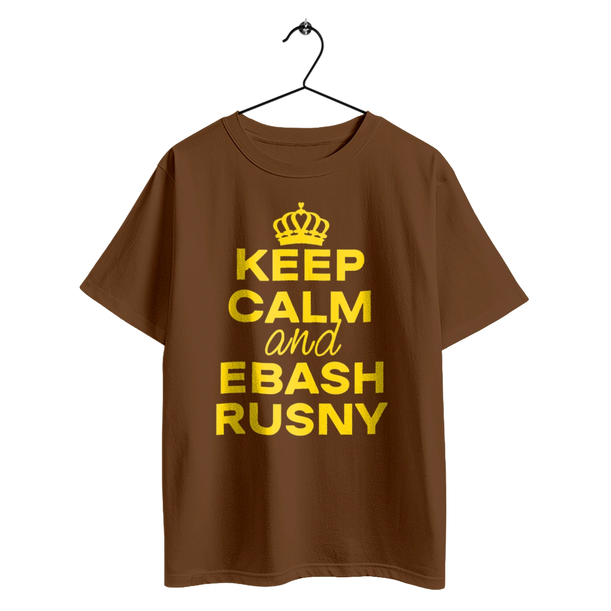 Keep Calm and Ebash Rusny yellow