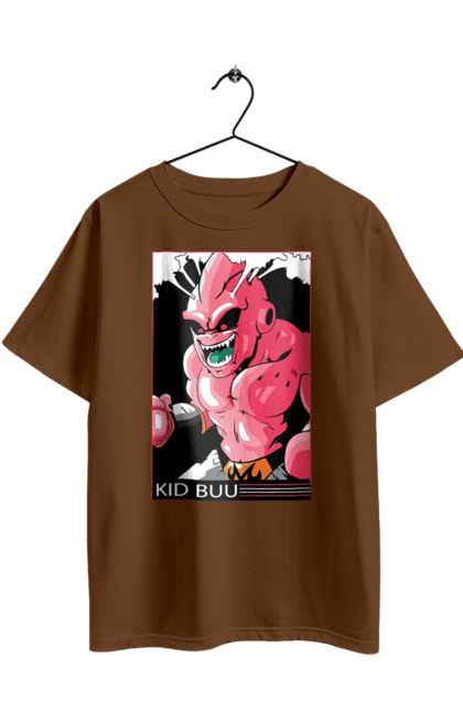 Oversized t-shirt with prints Dragon Ball Majin Buu. Anime, antagonist, dragon ball, majin buu, manga, tv series. 2070702