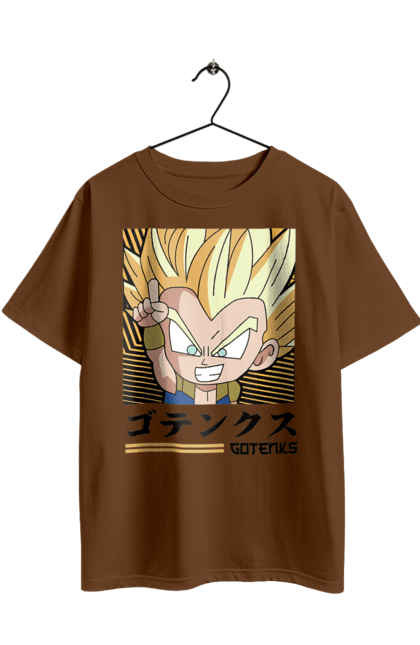 Футболка оверсайз з принтом "Перли дракона Готенкс". Anime, dragon ball, goku, gotenks, manga, vegeta, аніме, готенкс, манга, перли дракона. 2070702