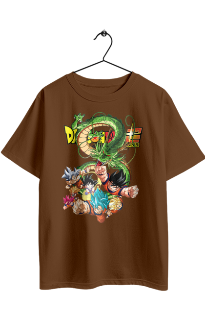 Футболка оверсайз з принтом "Перли дракона". Anime, dragon ball, goku, manga, vegeta, аніме, вегета, гоку, манга, перли дракона. 2070702