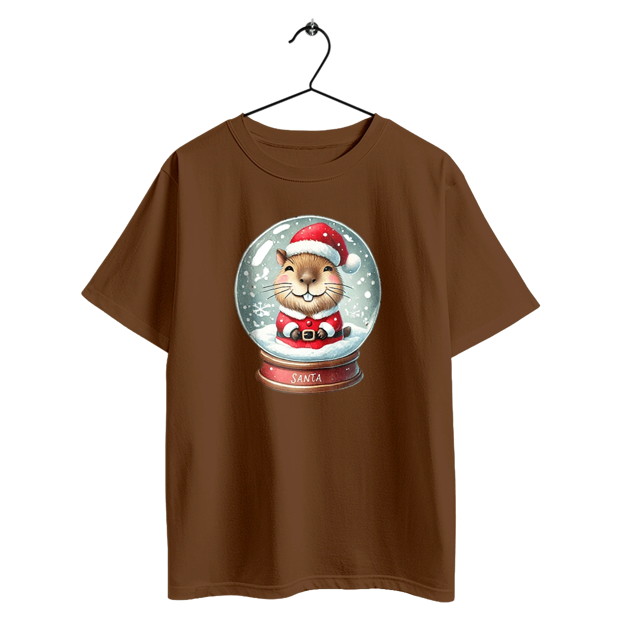 Capybara in a snow globe