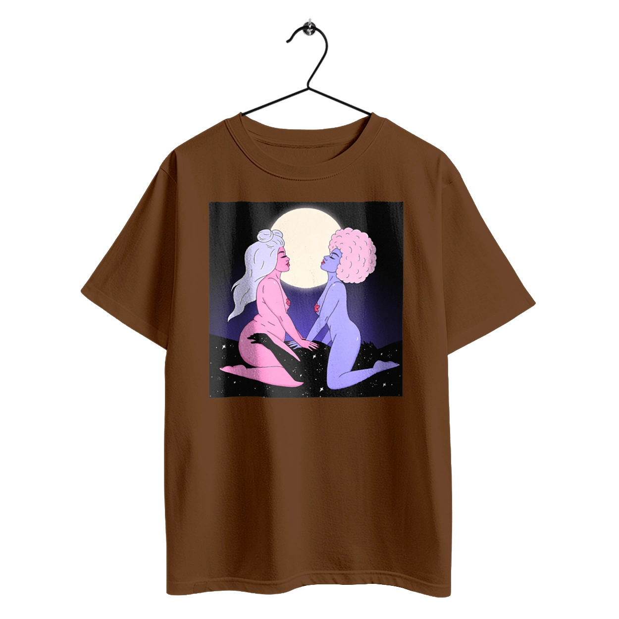 Two Aliens And The Moon