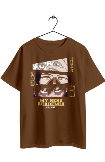 Футболка оверсайз с принтом Моя геройская академия Лига Злодеев. League of villains, my hero academia, аниме, даби, кай, лига злодеев, манга, моя геройская академия, томура. 2070702