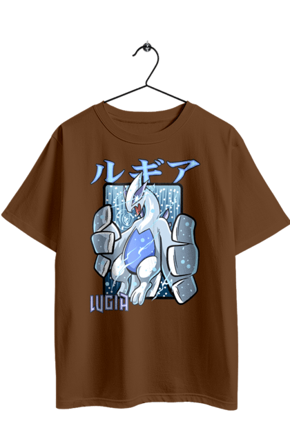 Футболка оверсайз з принтом "Покемон Лугія". Lugia, nintendo, pokémon go, аніме, ігри, лугія, покемон. 2070702