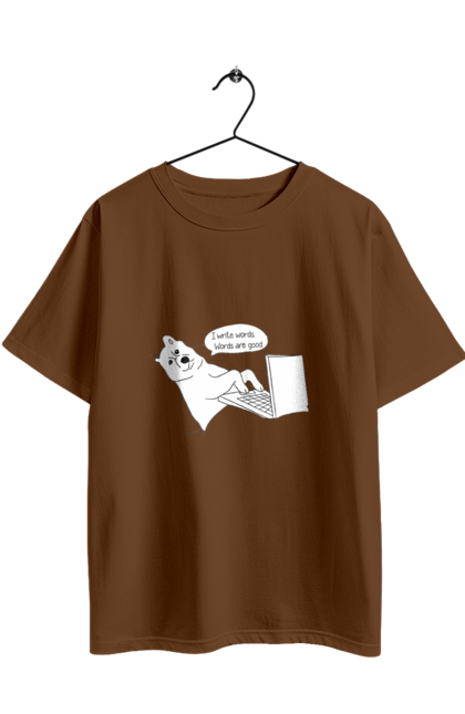 Футболка оверсайз з принтом "Собака програміст". Angular, c, css, html, it, javascript, jquery, php, python, react, svelt, vue, айтишник, айті, гумор, код, кодувати, прогер, програміст, програмісти, ти ж, ти ж програміст, тиж програміст. 2070702