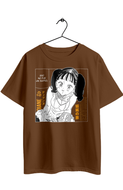 Футболка оверсайз з принтом "Сім Смертних Гріхів Діана". Diana, diane, seven deadly sins, аніме, діана, комедія, манга, пригоди, сім смертних гріхів, фентезі. 2070702