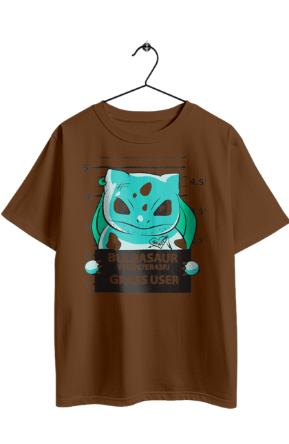 Футболка оверсайз з принтом "Покемон Бульбазавр". Bulbasaur, nintendo, pokémon go, аніме, бульбазавр, ігри, покемон. 2070702