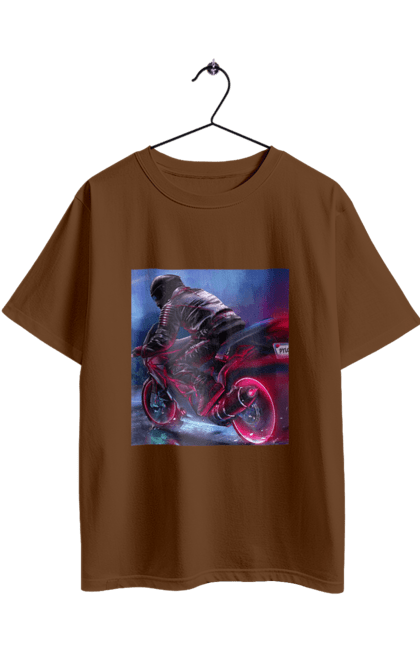 Футболка оверсайз з принтом "Мотоцикл". Motolove, мотолов, мотоцикл, опві, україна. 2070702
