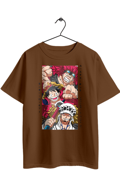 Футболка оверсайз з принтом "Ван Піс Луффі". Luffy, one piece, аніме, ван піс, великий куш, луффі, манга, монки де луффі, пірати. 2070702