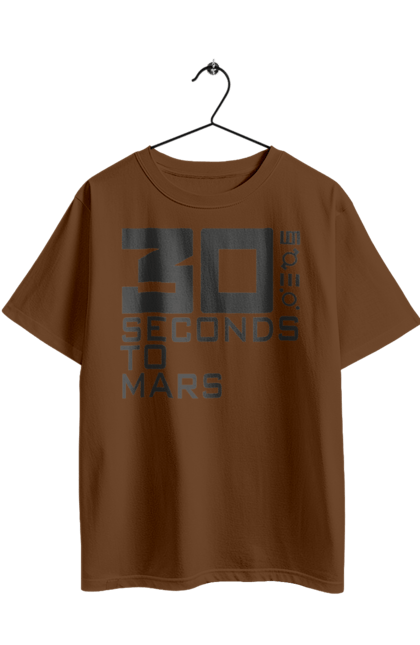 Футболка оверсайз з принтом "Thirty Seconds to Mars". 30 seconds, 30 секунд, thirty seconds, альтернативний рок, група, музика, рок, секунди до марсу, хард рок. 2070702