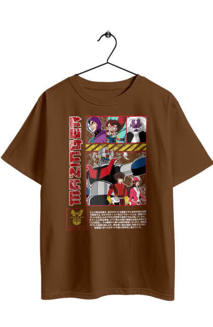 Oversized t-shirt with prints Mazinger Z Grendizer. Anime, goldorak, goldrake, grendizer, manga, mazinger z, mecha, robots. 2070702